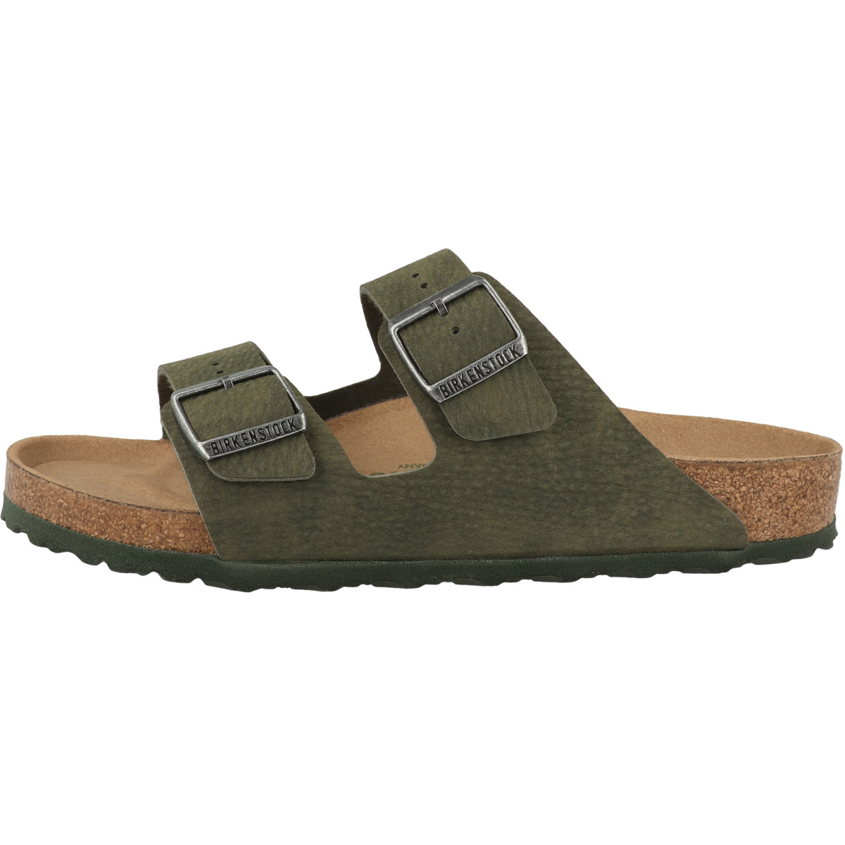 Birkenstock Arizona Birko-Flor Nubuk Sandale normal dunkelgruen
