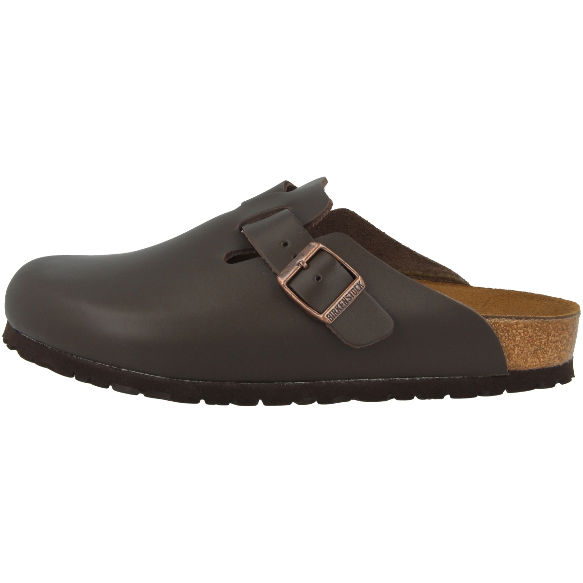 Birkenstock Boston Glattleder Clogs schmal braun