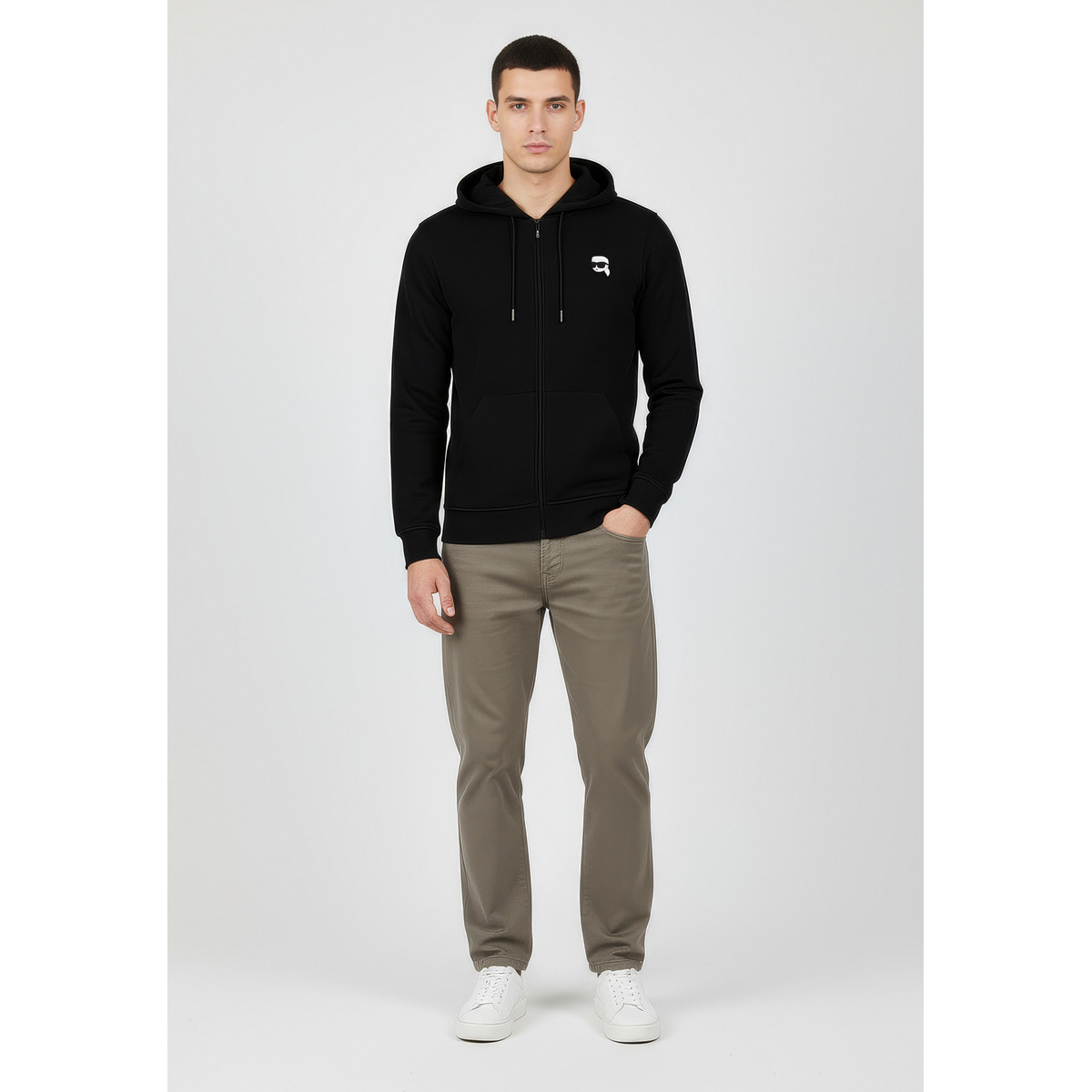 KARL LAGERFELD 705045 Sweatjacke schwarz