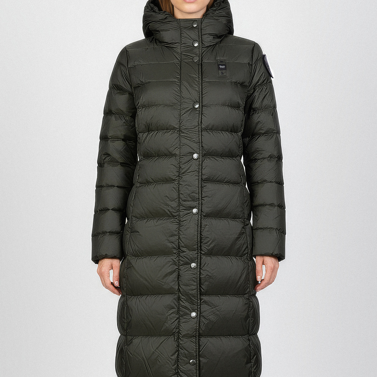 Blauer Anita Daunenjacke dunkelgruen