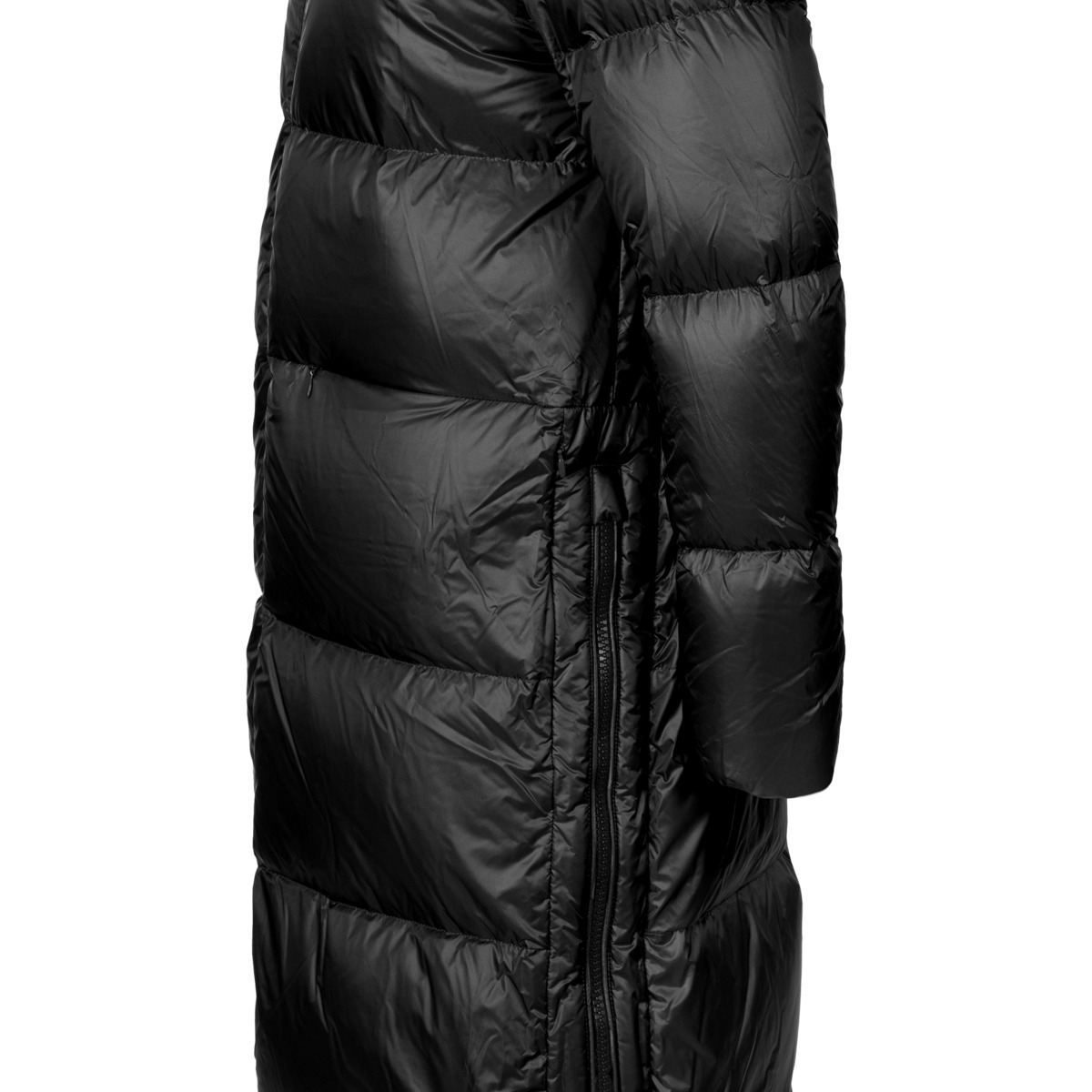 Blauer Celia Daunenmantel schwarz