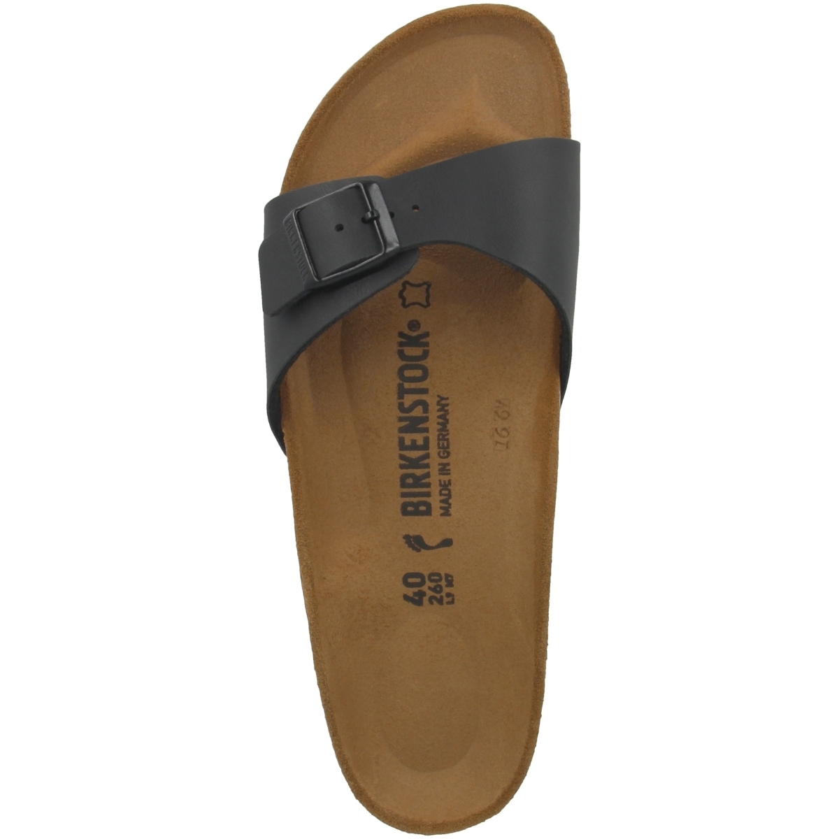 Birkenstock Madrid Birko-Flor Sandale schmal schwarz