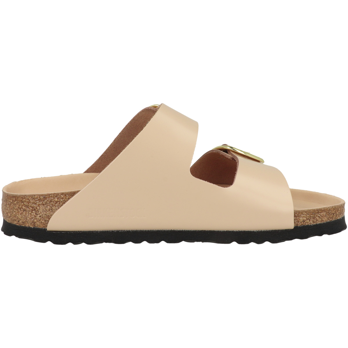 Birkenstock Arizona Big Buckle Naturleder Lack Sandale schmal beige