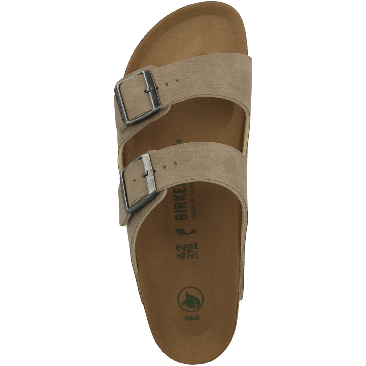 Birkenstock Arizona Synthetik Sandale schmal grau