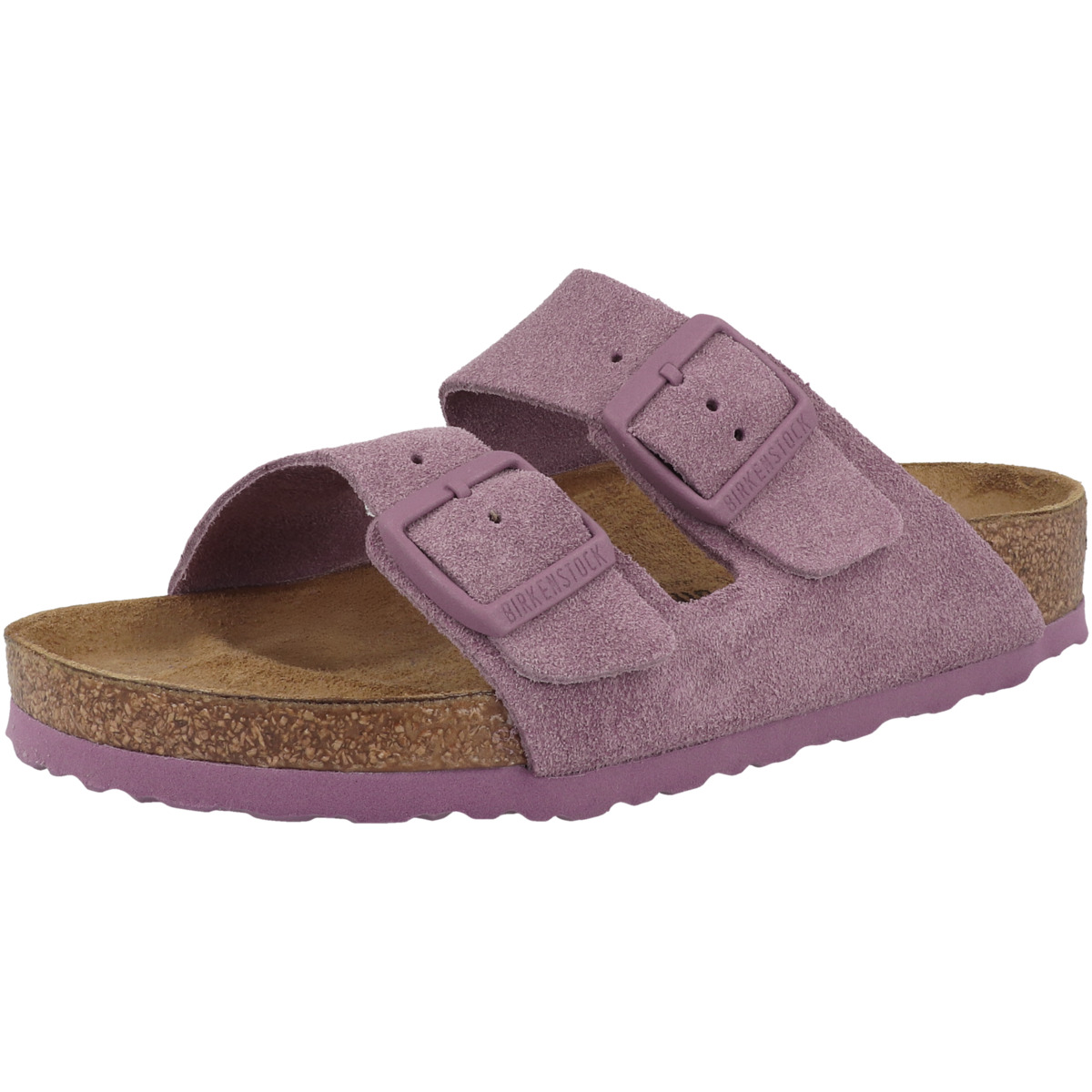 Birkenstock Arizona Veloursleder Sandale normal lila