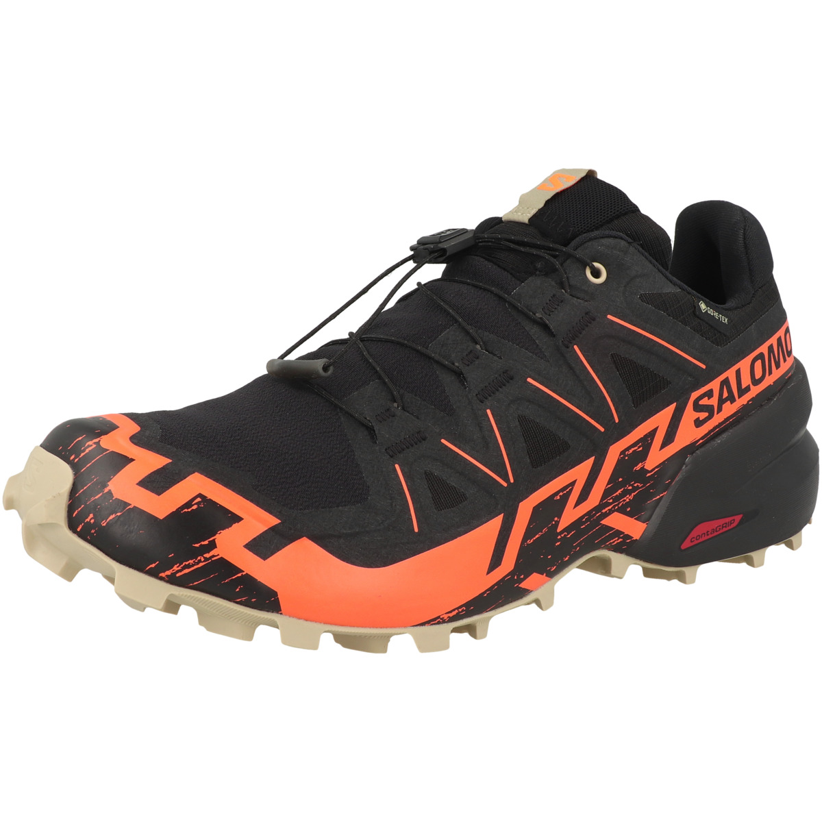 Salomon Speedcross 6 GTX Trailrunning Laufschuhe schwarz