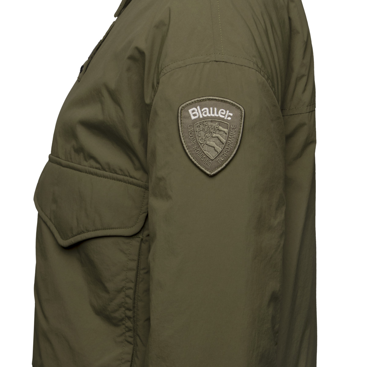 Blauer Clarence Übergangsjacke dunkelgruen