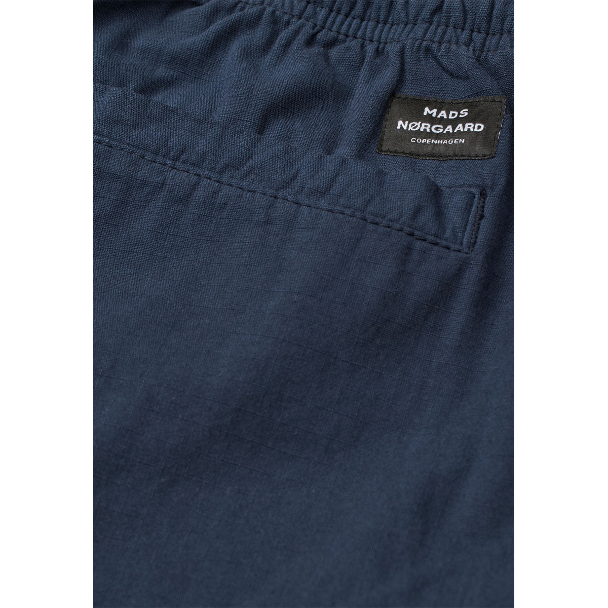 Mads Norgaard Cotton Ripstop Shorts dunkelblau