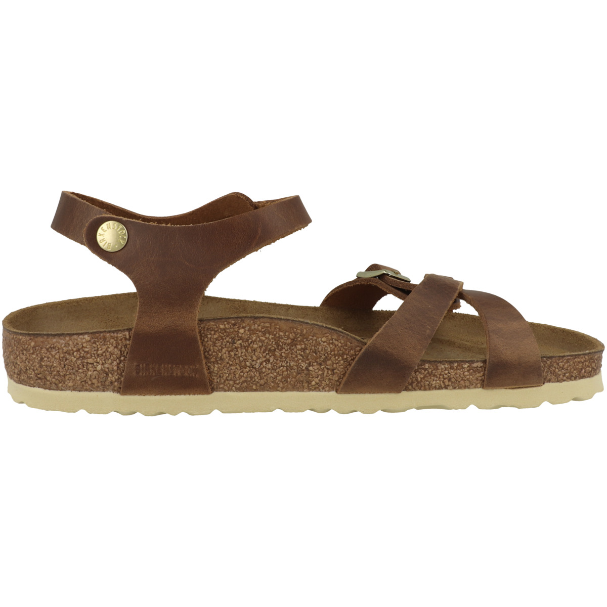 Birkenstock Kumba geöltes Nubukleder Sandale schmal braun