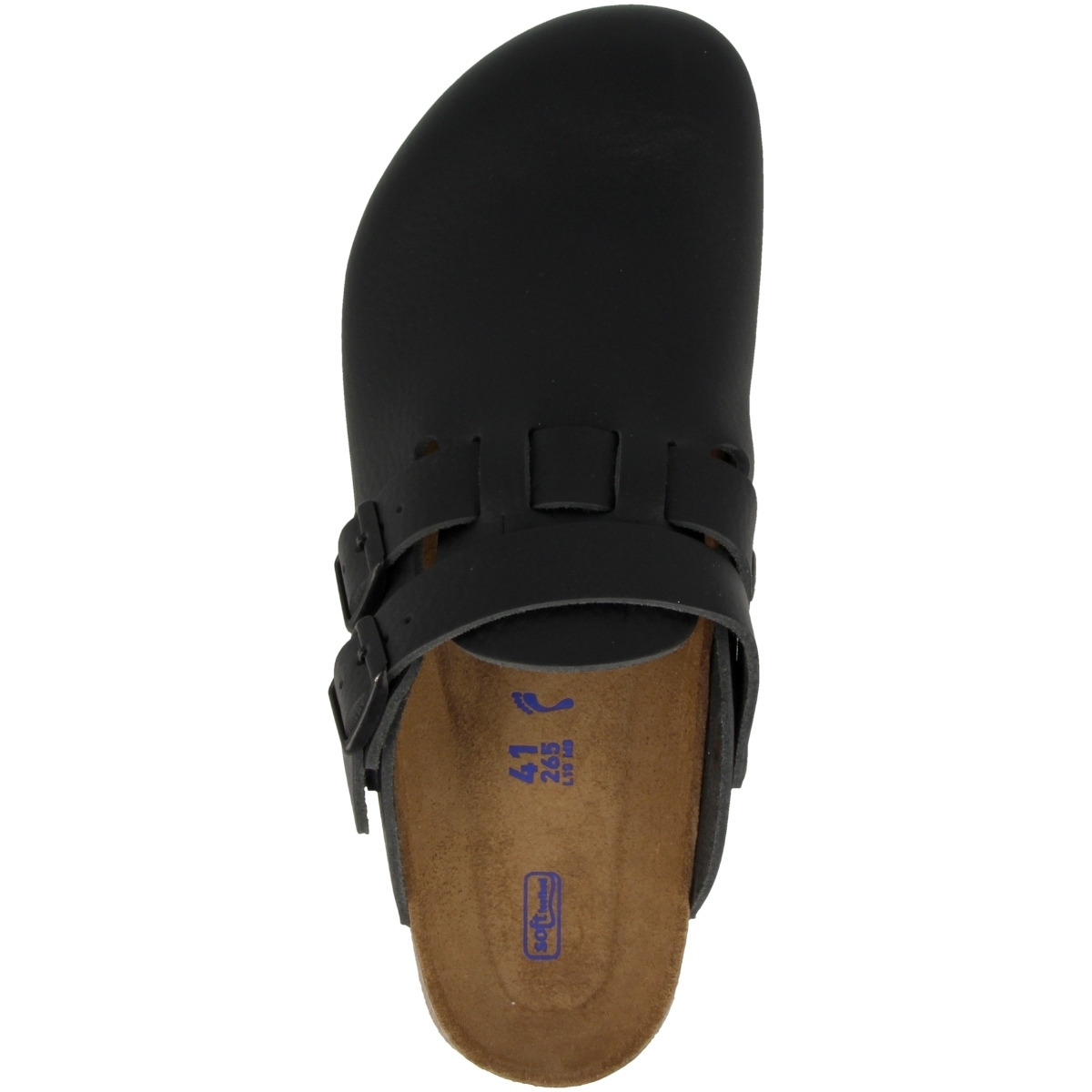 Birkenstock Kay SL Naturleder Clogs Weichbettung schmal schwarz