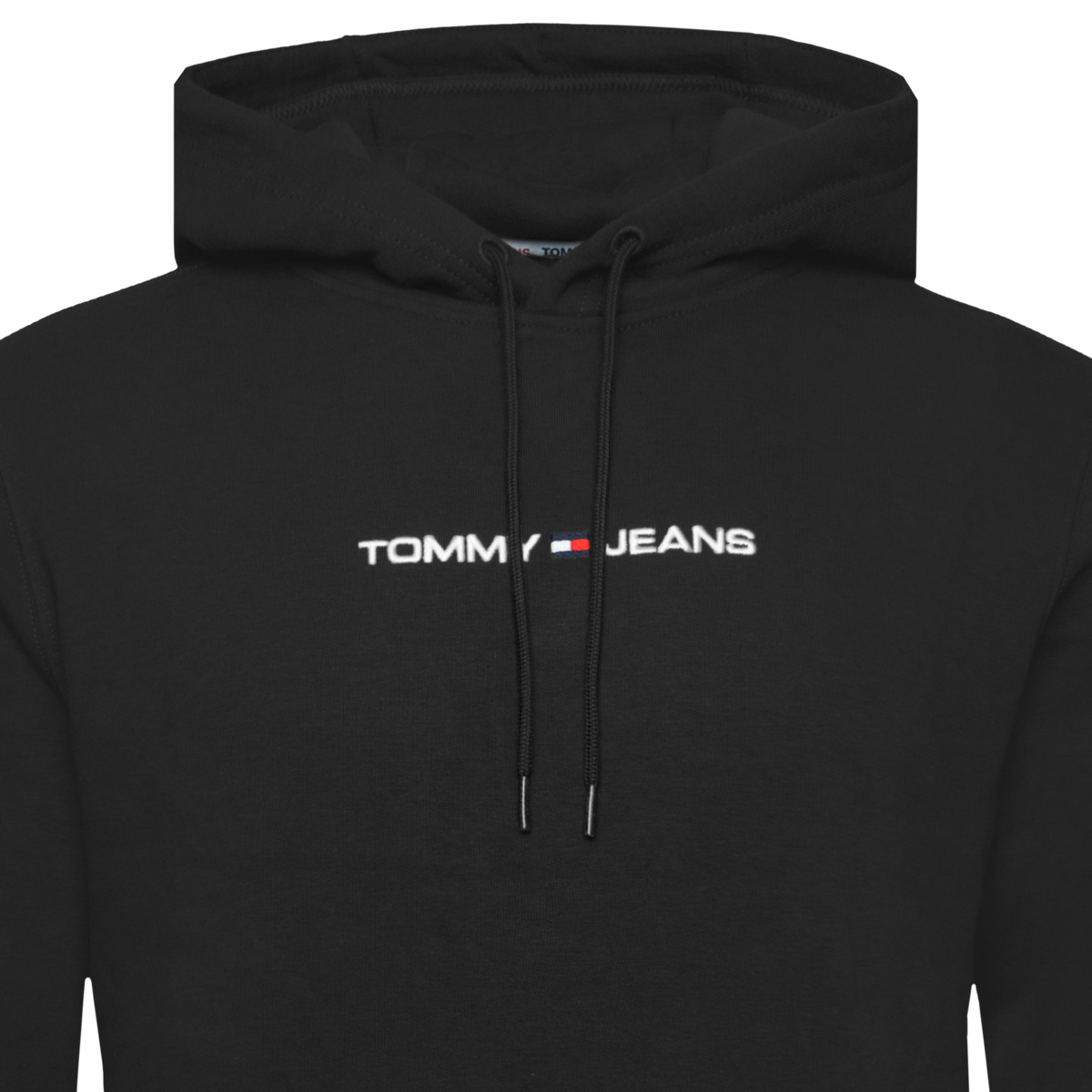 Tommy Hilfiger Tommy Jeans Regular Linear Kapuzenpullover schwarz