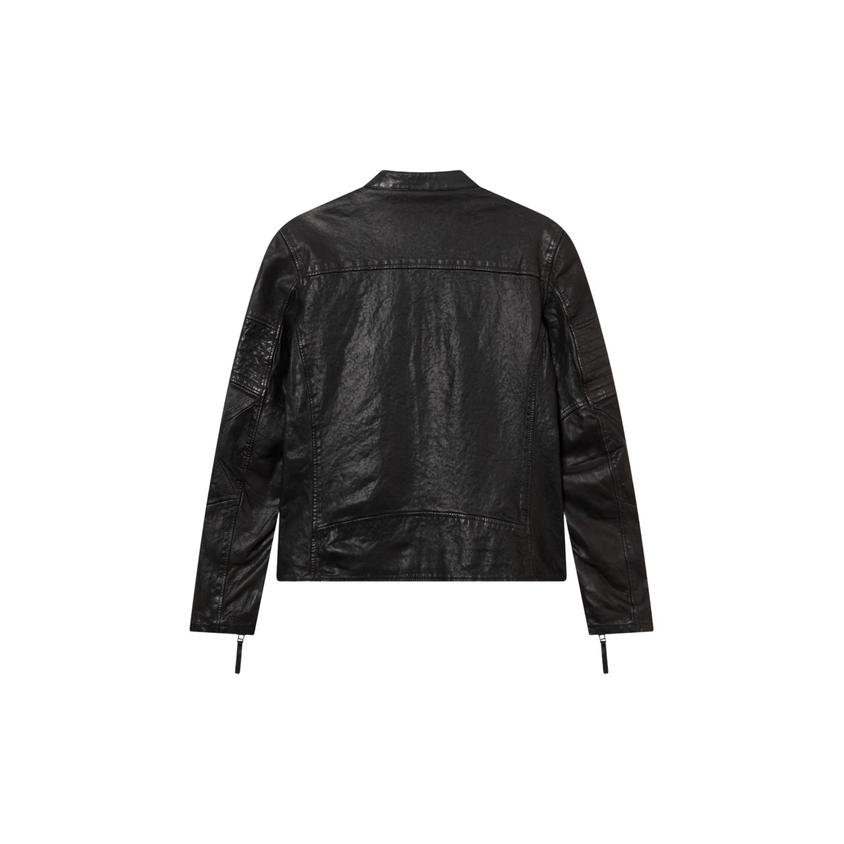 Blauer Elmer Lederjacke schwarz