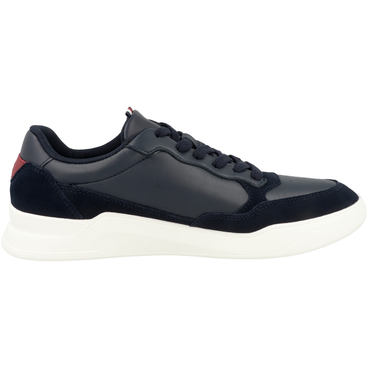 Tommy Hilfiger Elevated Cupsole Leather Mix Sneaker dunkelblau