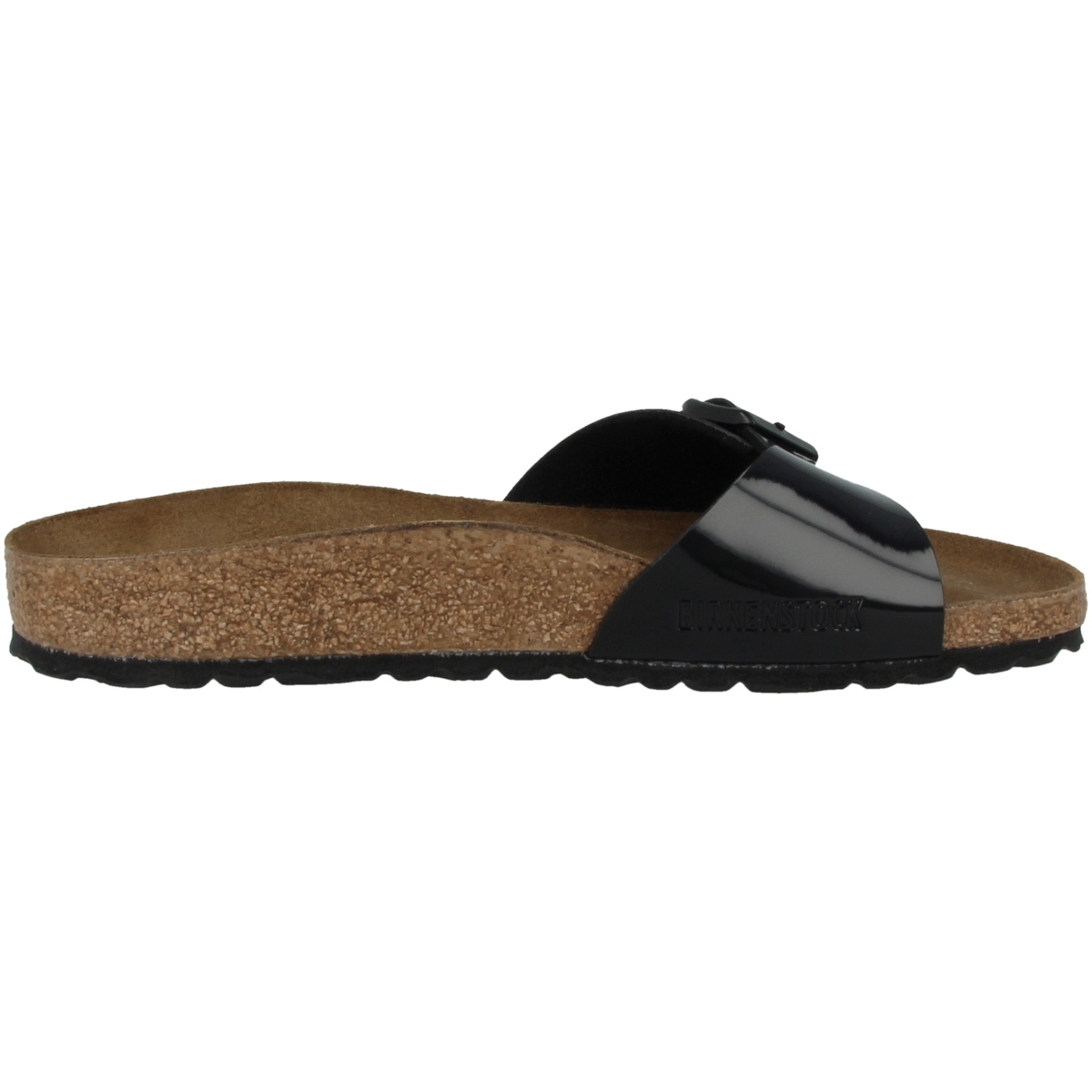 Birkenstock Madrid Birko-Flor Lack Sandale schmal schwarz