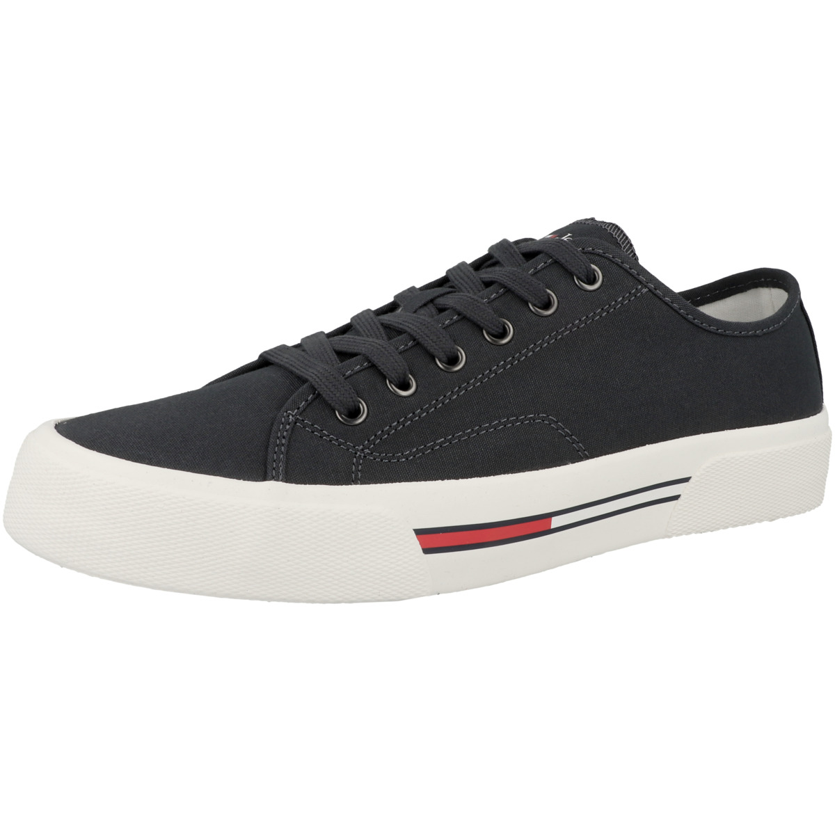 Tommy Hilfiger Tommy Jeans Lace Up Canvas Color Sneaker dunkelblau