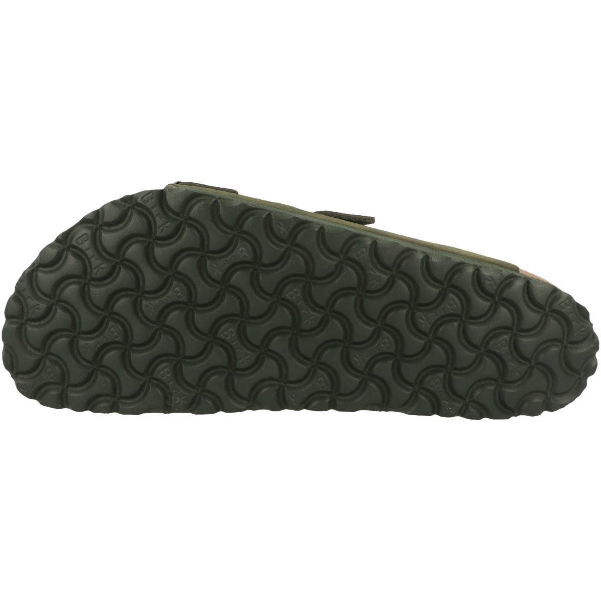 Birkenstock Arizona Birko-Flor Nubuk Sandale normal dunkelgruen