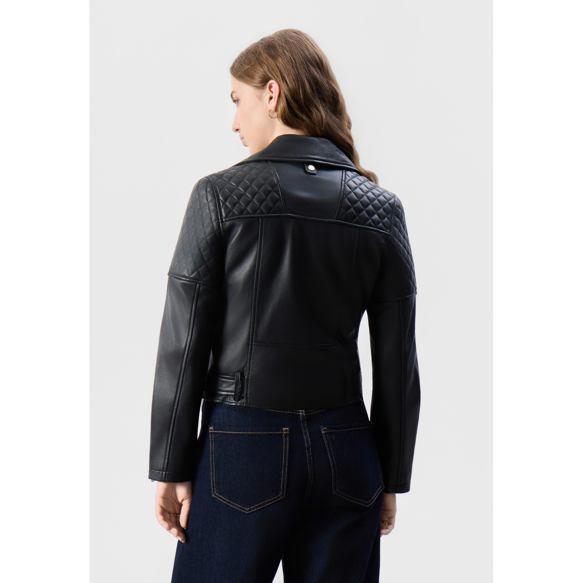 Bolongaro Trevor Amora Biker Lederjacke schwarz