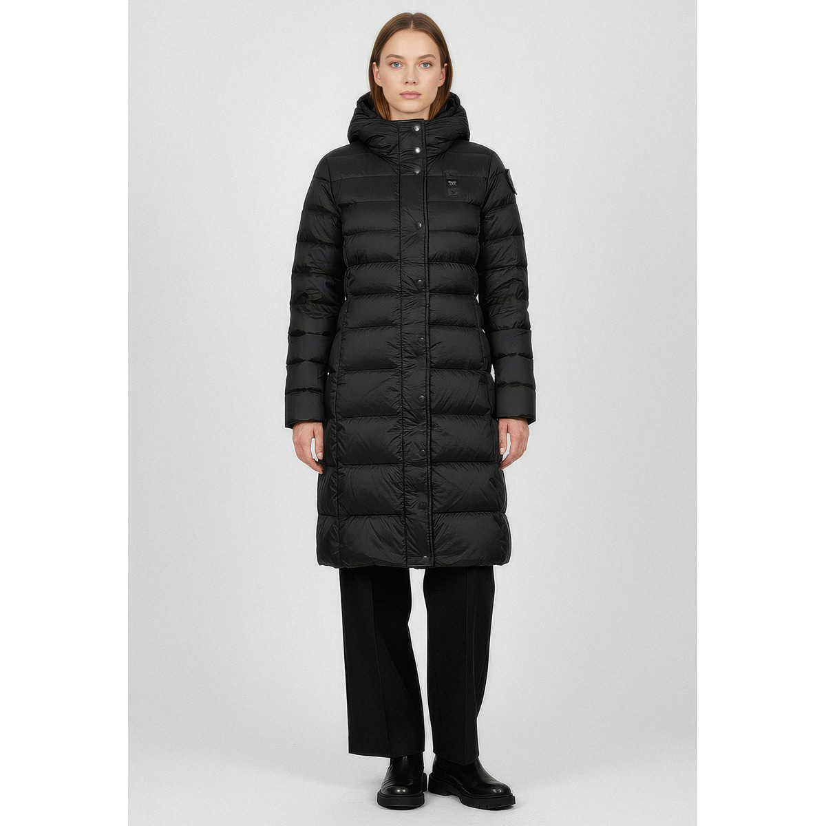 Blauer Anita Daunenjacke schwarz