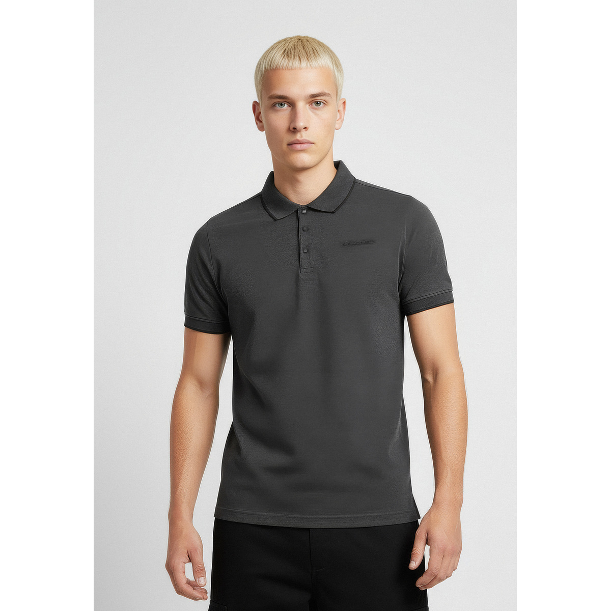 KARL LAGERFELD 745004 Poloshirt grau