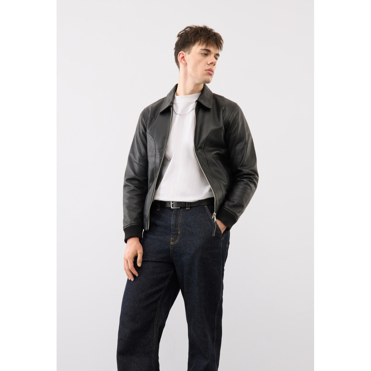 Bolongaro Trevor Beckett Jacket Lederjacke schwarz
