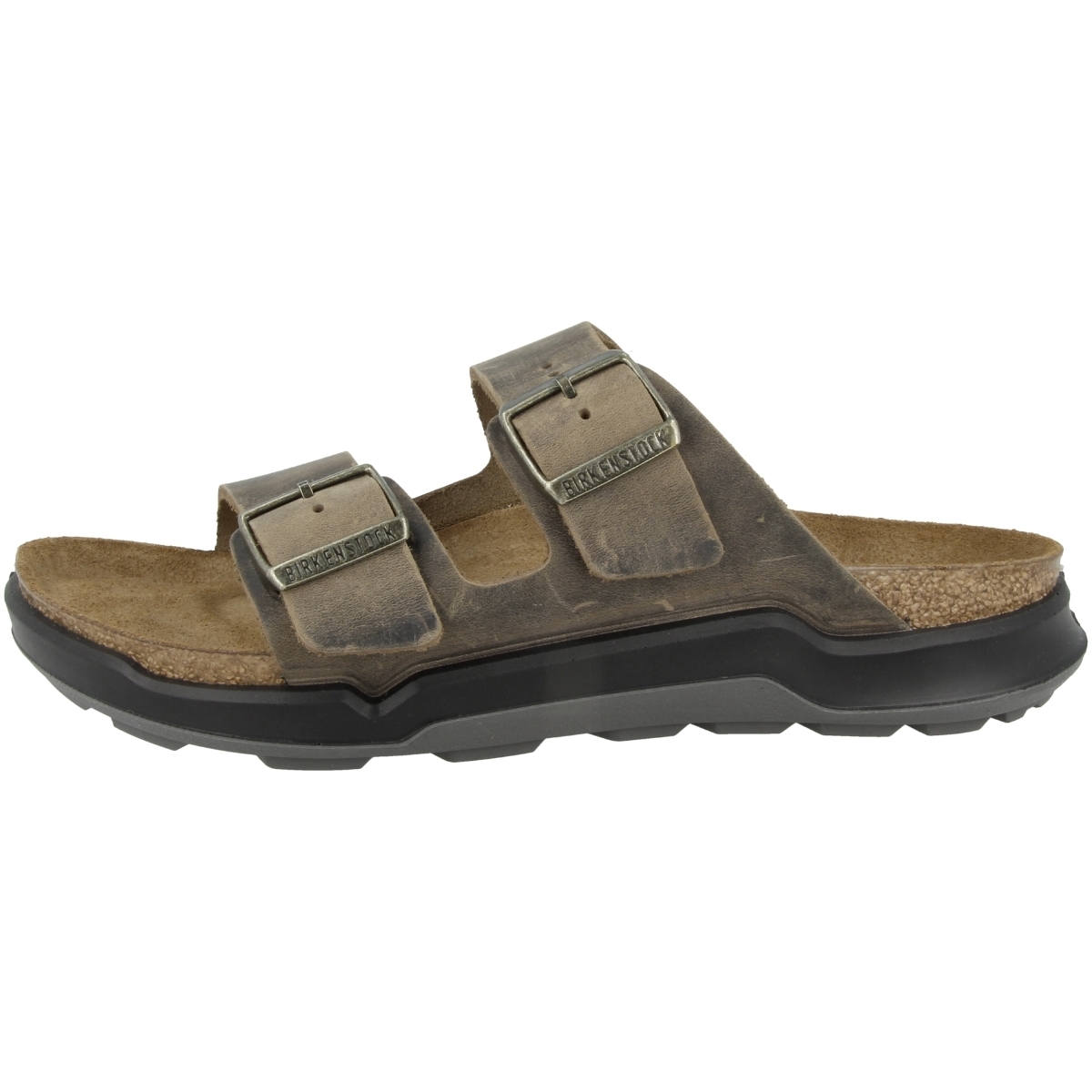 Birkenstock Arizona CT geöltes Nubukleder Sandale normal gruen