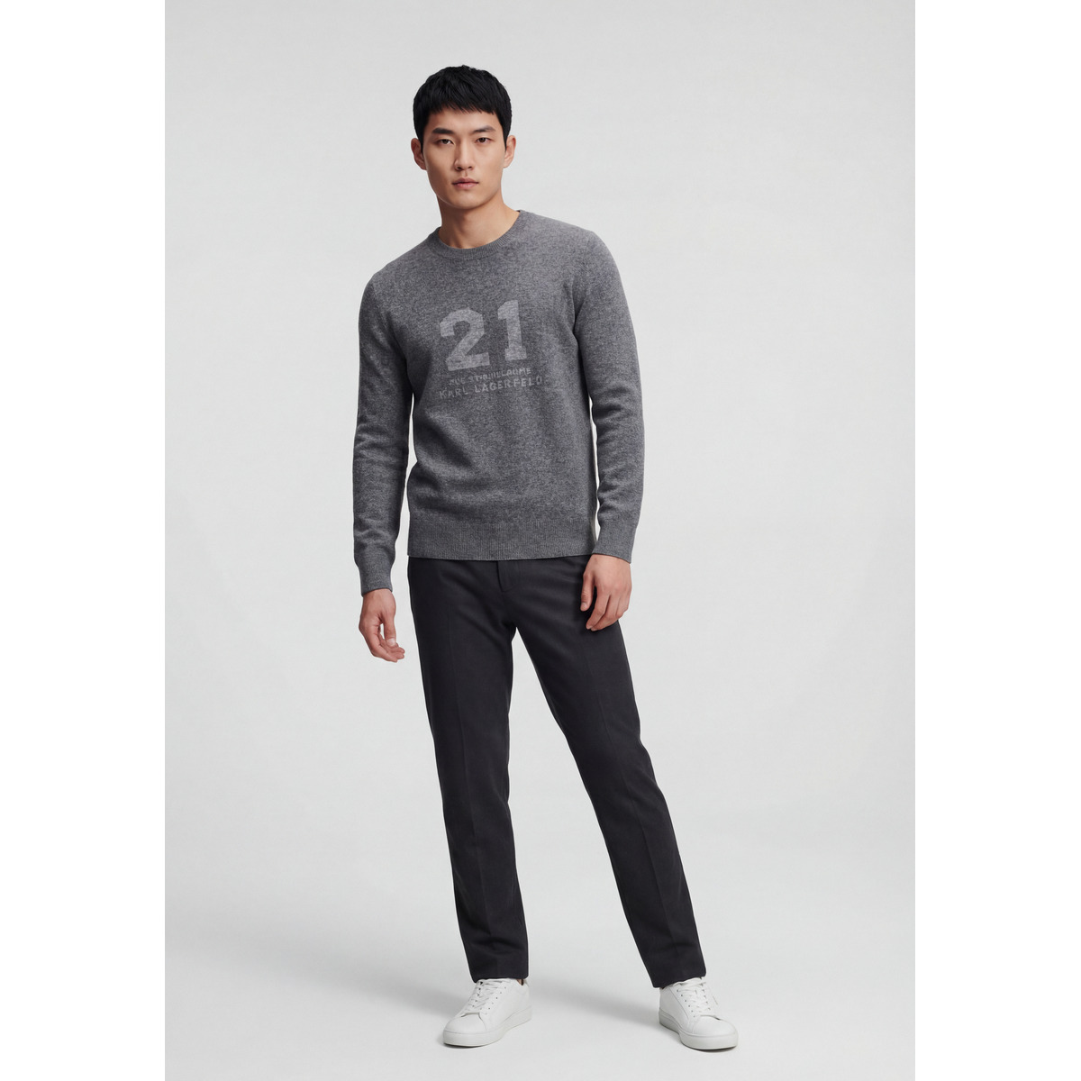 KARL LAGERFELD 655029 Pullover grau
