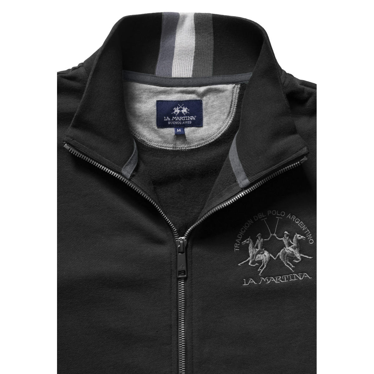 La Martina MBF301 Sweatjacke schwarz