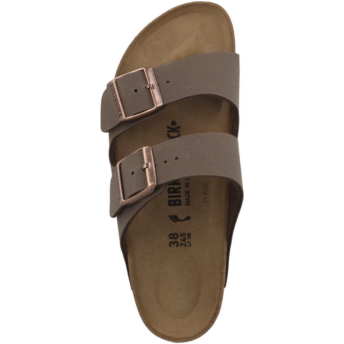 Birkenstock Arizona Birko-Flor Nubuk Sandale schmal braun