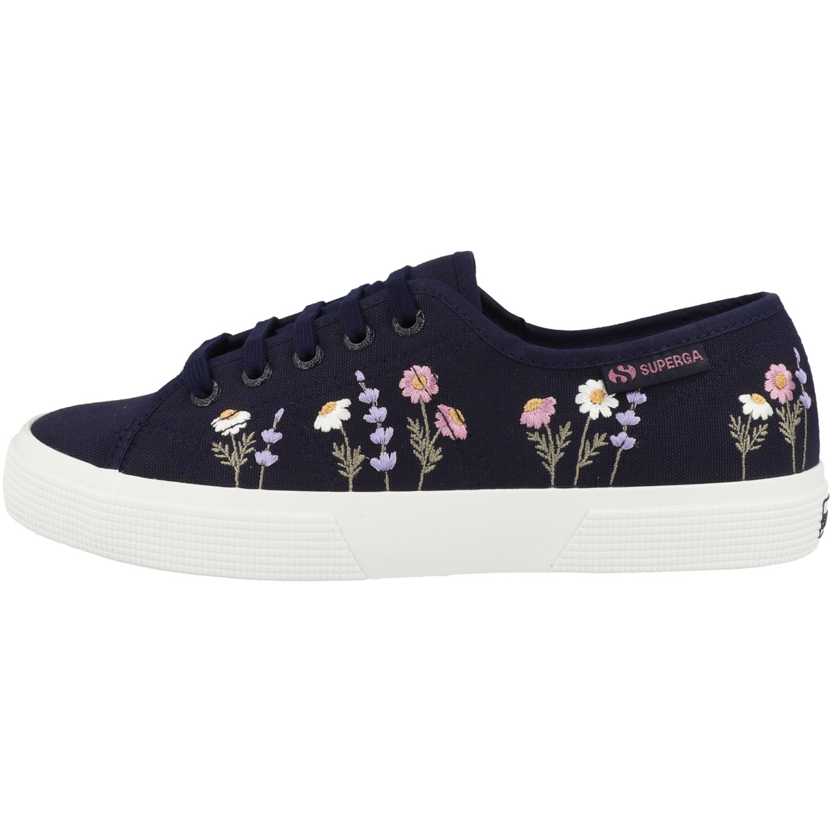 Superga 3750 Flower Embroidery Leggera Sneaker low blau