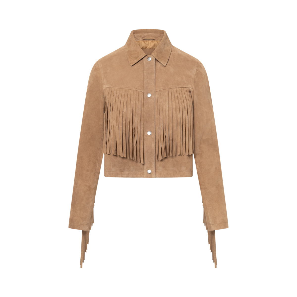 Bolongaro Trevor Nora Fringe Jacket Lederjacke braun