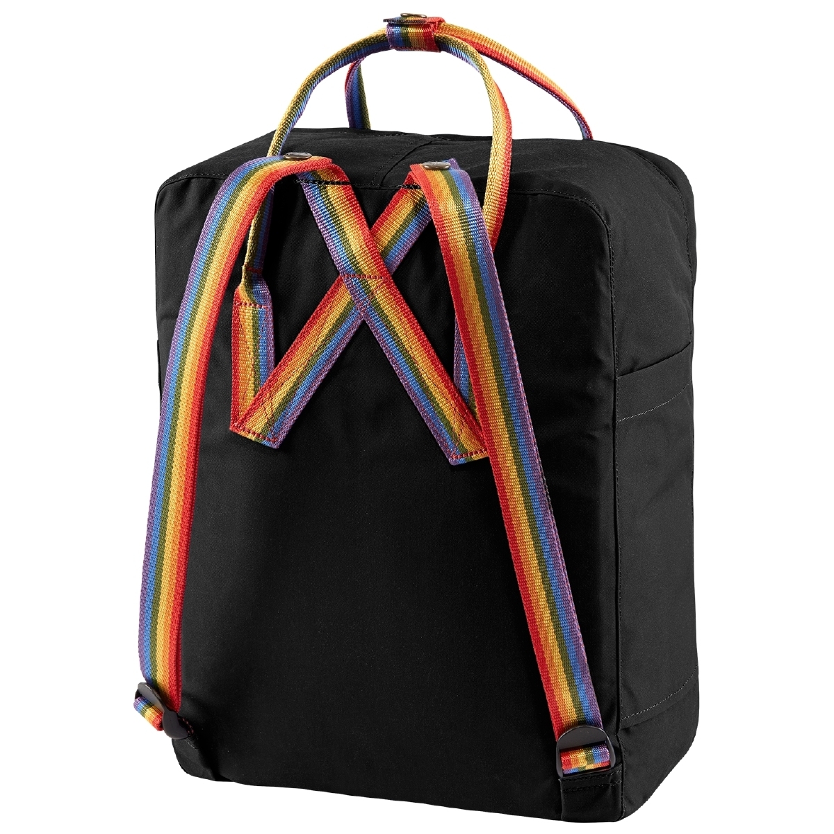 Fjällräven Kanken Rainbow Rucksack schwarz