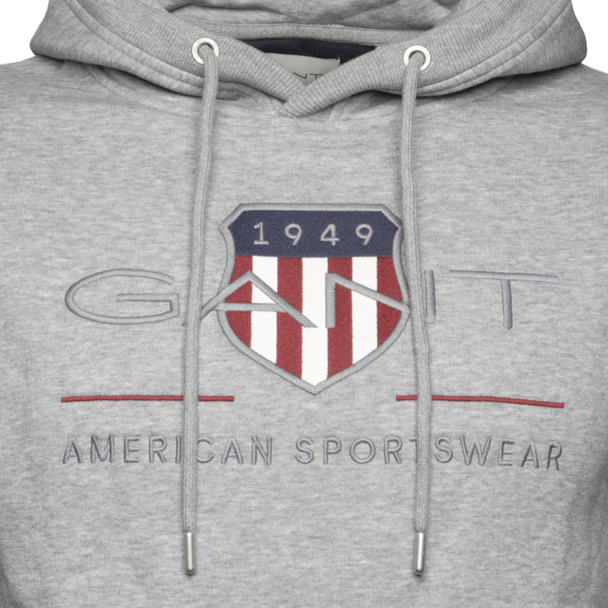 GANT Reg Archive Shield Hoodie grau
