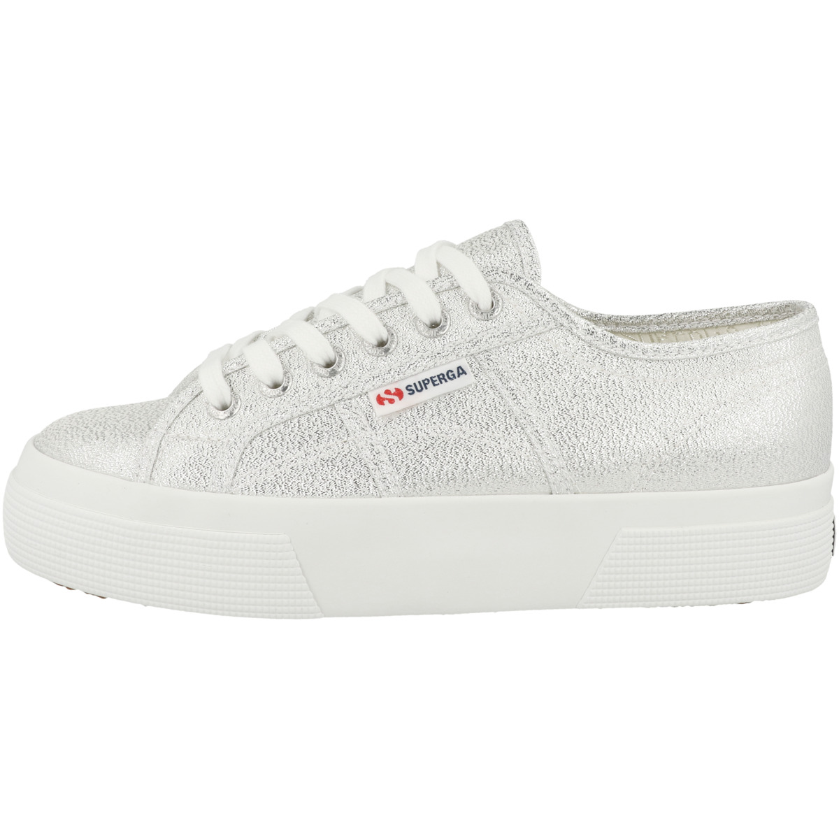 Superga 2740 Platform Lame Sneaker low silber