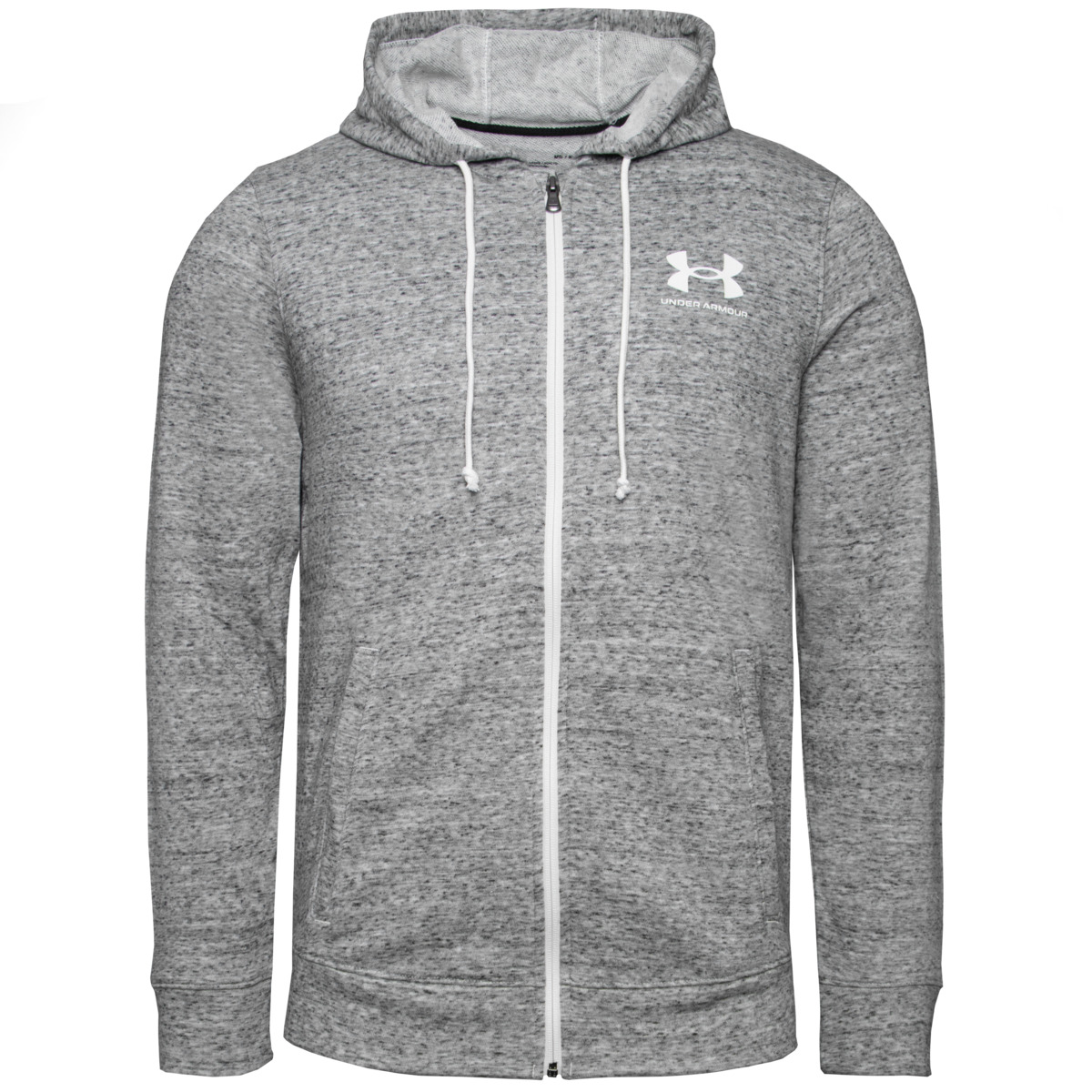 Under Armour Rival Terry LC Full Zip Sweatjacke grau