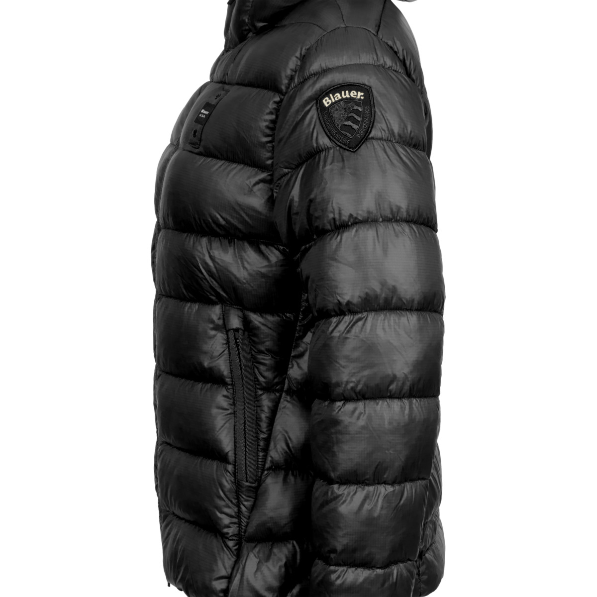 Blauer Caroll Steppjacke schwarz