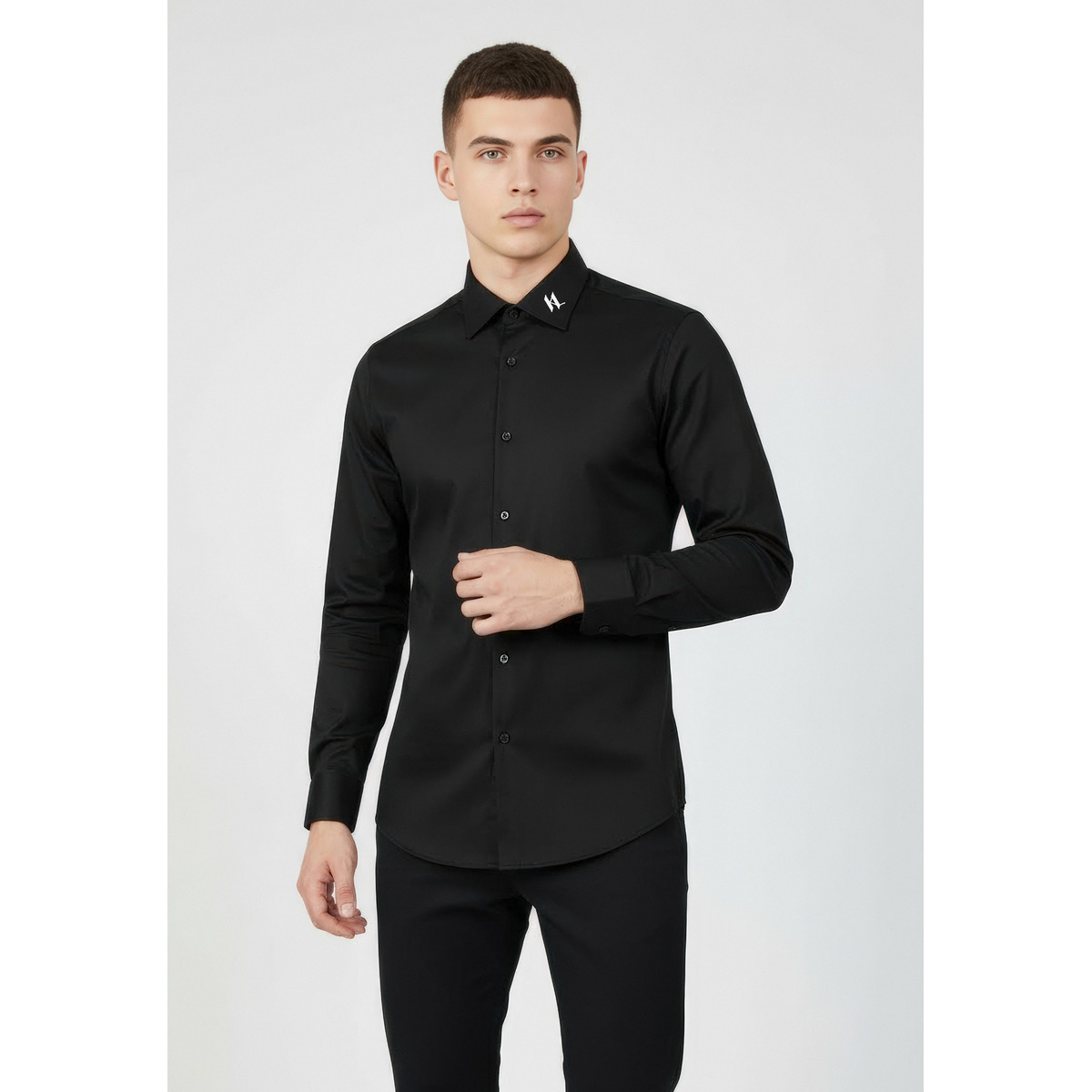 KARL LAGERFELD 605041 Hemd schwarz