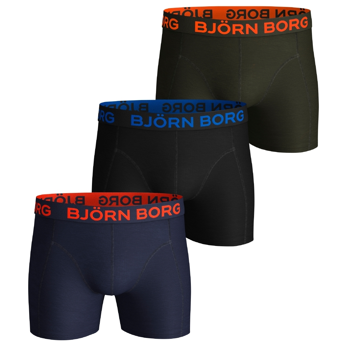 Björn Borg Neon Solid Sammy 3er Pack Boxershorts