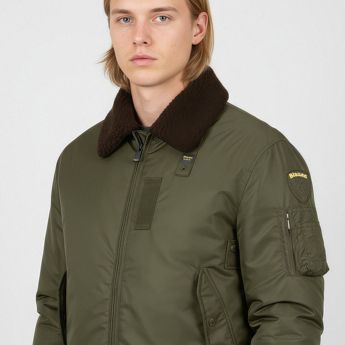 Blauer Marshall Bomberjacke gruen