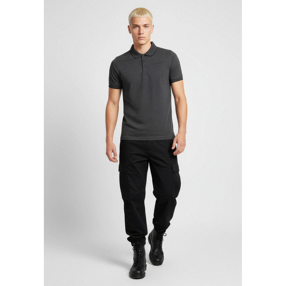 KARL LAGERFELD 745004 Poloshirt grau