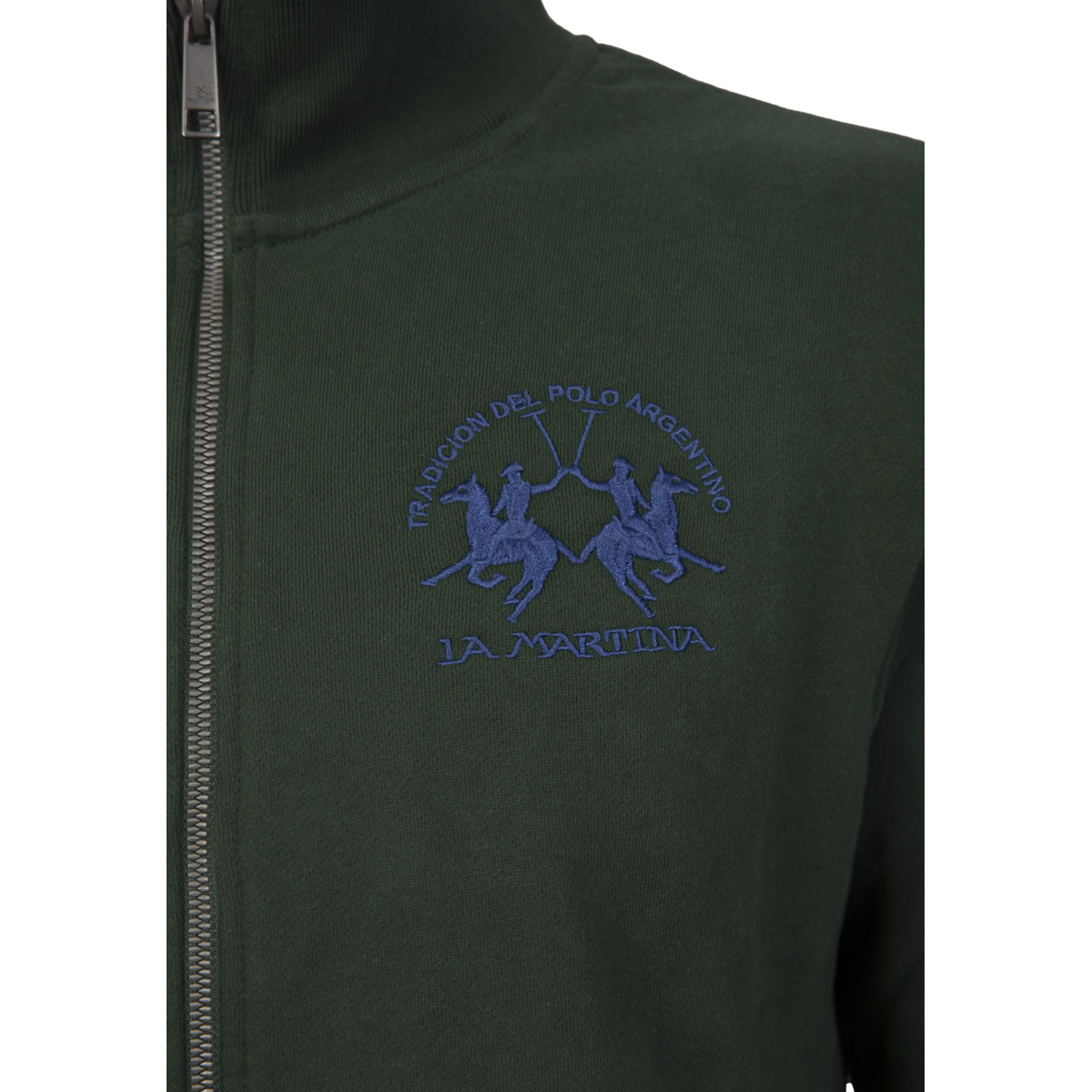 La Martina MBF301 Sweatjacke dunkelgruen