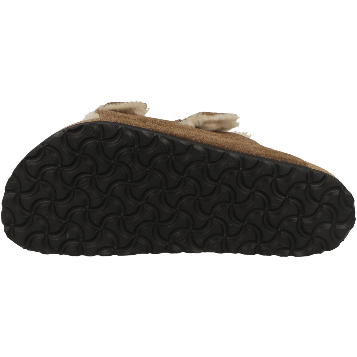 Birkenstock Arizona Veloursleder Lammfell Sandale normal braun