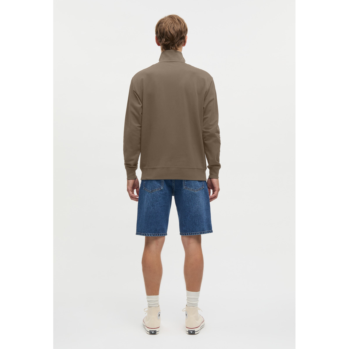 Mads Norgaard Light Terry Hans Half zip Sweatshirt braun