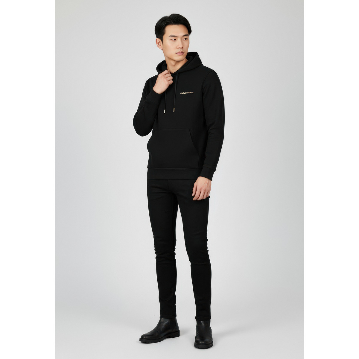 KARL LAGERFELD 705005 Hoodie schwarz