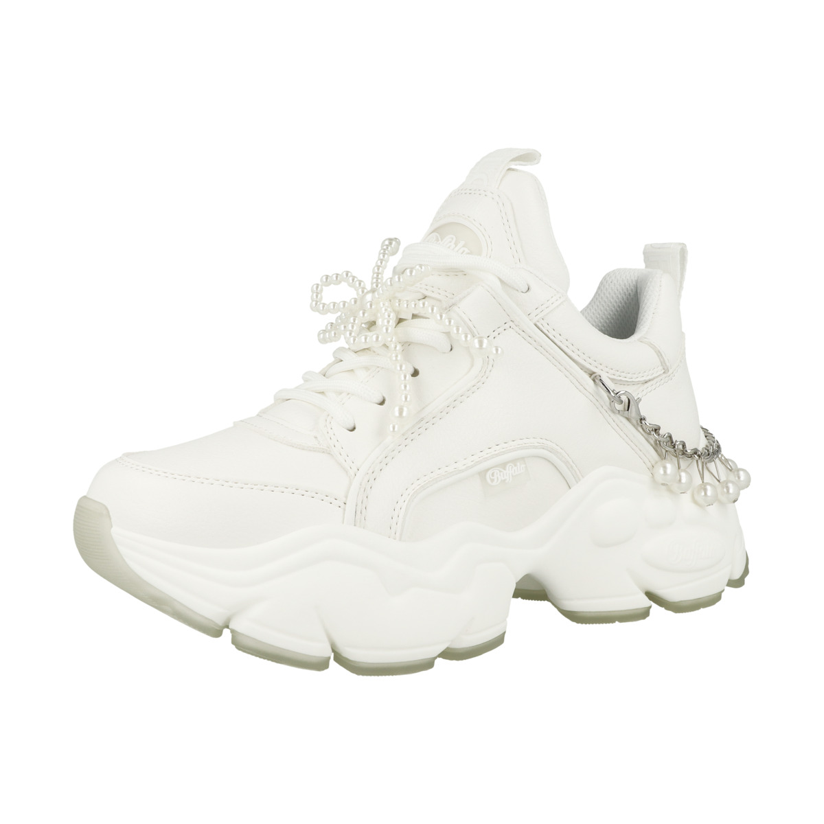 Buffalo Binary Chain Pearl Sneaker low weiss
