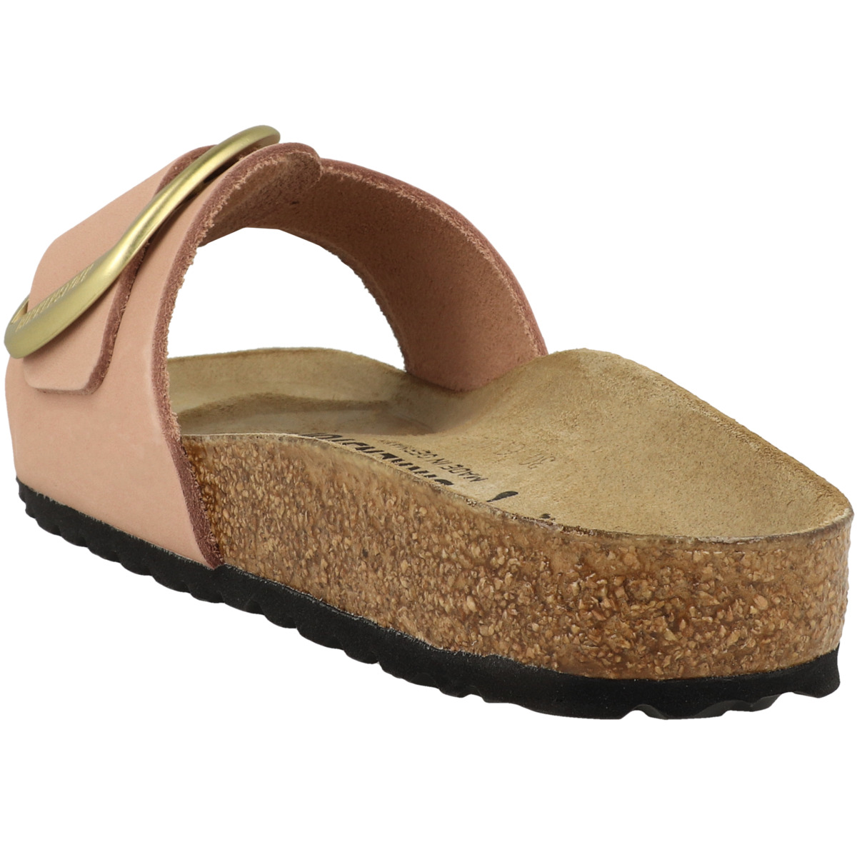 Birkenstock Madrid Big Buckle Nubukleder Sandale schmal rosa