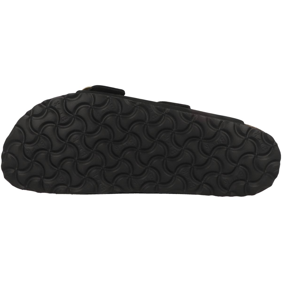 Birkenstock Arizona Big Buckle Nubukleder Sandale schmal schwarz