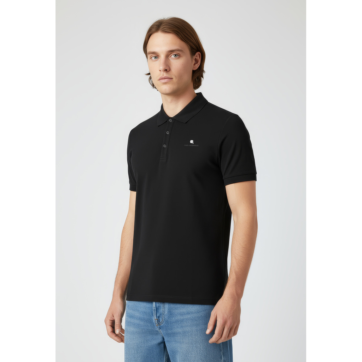 KARL LAGERFELD 745022 Poloshirt schwarz