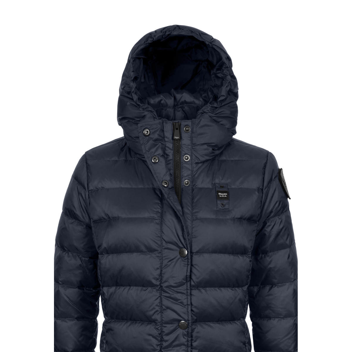 Blauer Anita Daunenjacke blau