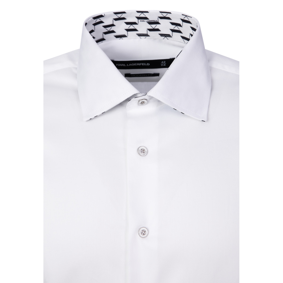 KARL LAGERFELD 605100 Hemd weiss