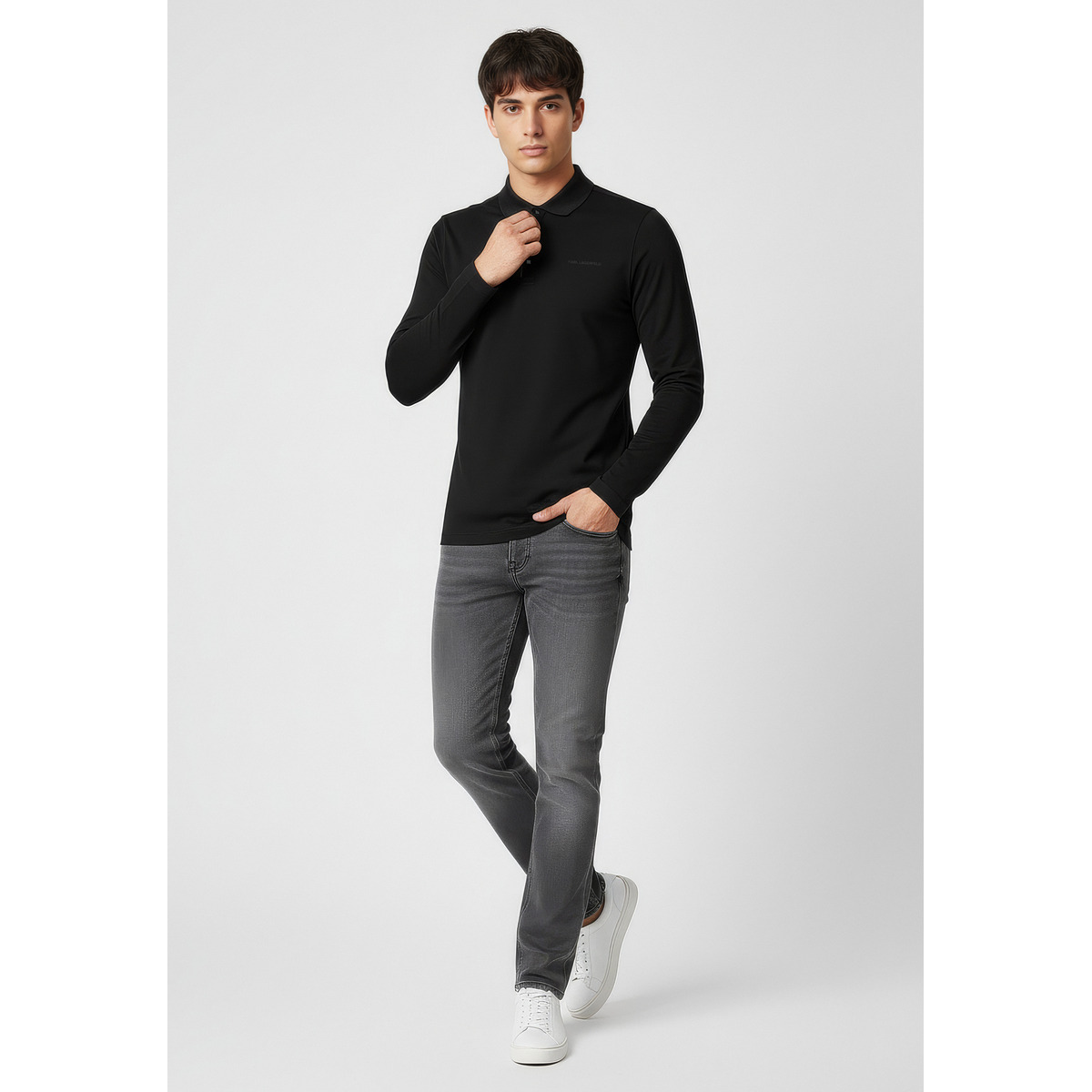 KARL LAGERFELD 745002 Poloshirt schwarz